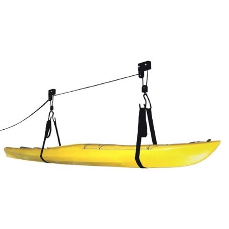 LEISURE SPORTS Leisure Sports Kayak Storage Hoist Pulley Strap System to Lift Canoes, SUPs, Ladders to the Ceiling 332999ORE